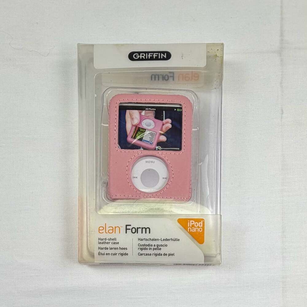 Griffin Elan Form Hard-Shell Leather Case for iPod nano 3rd Generation Pink